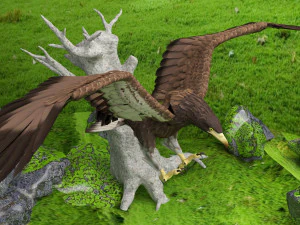 Eagle Attack 2 - 4K 3D Model