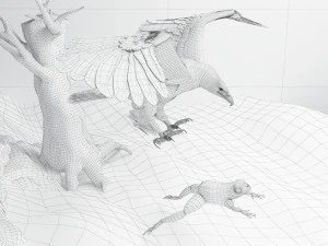 Eagle Attack 2 - 4K 3D Model