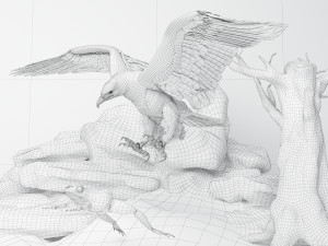 Eagle Attack 2 - 4K Model 3D