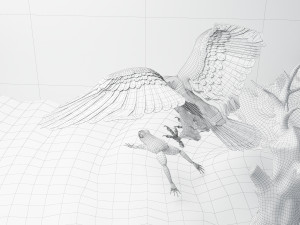Eagle Attack 2 - 4K Model 3D