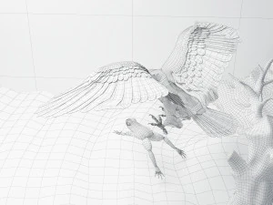 Eagle Attack 2 - 4K 3D Model