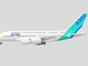 Airbus A380 - 4K Modelo 3D