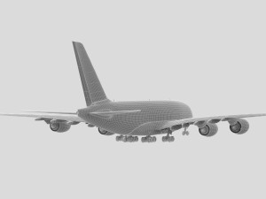 Airbus A380 - 4K 3Dモデル