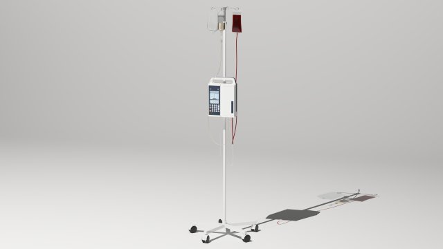 Infusion Pump 4K 3D मॉडल .c4d .max .obj .3ds .fbx .stl .blend