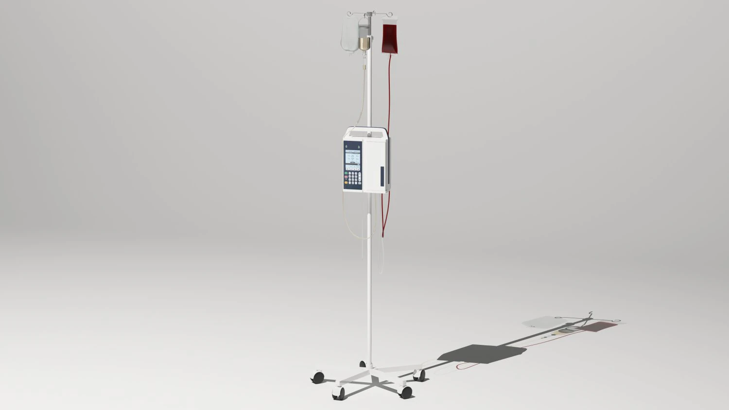 Infusion Pump 3D Model .c4d .max .obj .3ds .fbx .stl .blend 