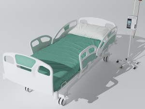 Intensive Care Bed 3 3D Model