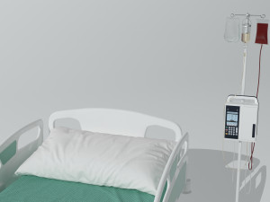 Intensive Care Bed 3 3D Model