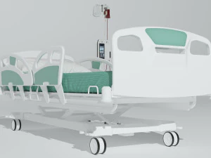Intensive Care Bed 3 3D Model