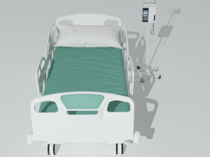 Intensive Care Bed 3 3D Model