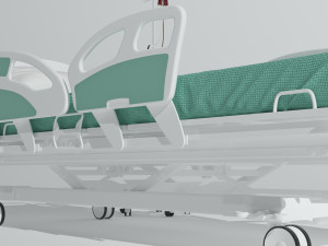 Intensive Care Bed 3 3D Model