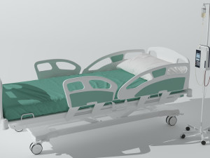 Intensive Care Bed 3 3D Model