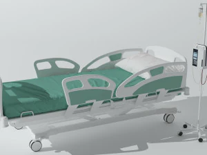 Intensive Care Bed 3 3D Model