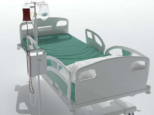 Intensive Care Bed 3 3D Model