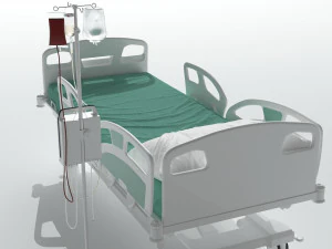 Intensive Care Bed 3 3D Model