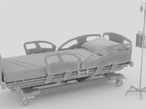 Intensive Care Bed 3 3D Model