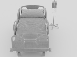 Intensive Care Bed 3 3D Model