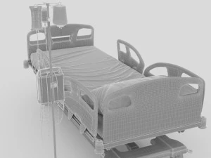 Intensive Care Bed 3 3D Model