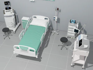 Intensive Care Unit 4 - 4K 3D Model