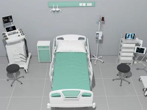 Intensive Care Unit 4 - 4K 3D Model