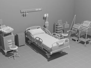 Intensive Care Unit 4 - 4K 3D Model