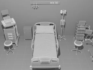 Intensive Care Unit 4 - 4K 3D Model