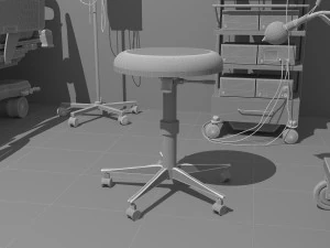 Intensive Care Unit 4 - 4K 3D Model