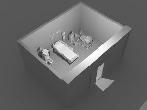 Intensive Care Unit 4 - 4K 3D Model