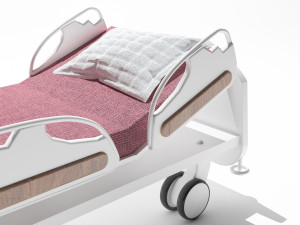 Hospital Bed 4K Model 3D