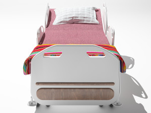 Hospital Bed 4K Model 3D