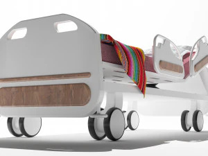 Hospital Bed 4K 3D Model