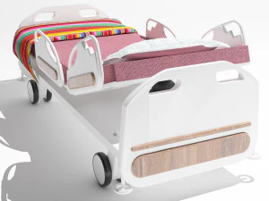 Hospital Bed 4K 3D Model