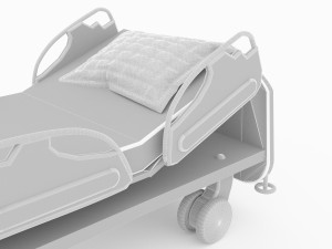 Hospital Bed 4K Model 3D