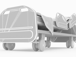 Hospital Bed 4K Model 3D
