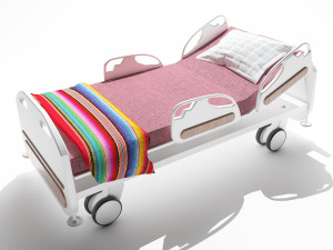Hospital Bed 4K 3D Model