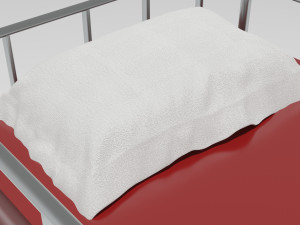 Clinic Service Stretcher 4K Modello 3D