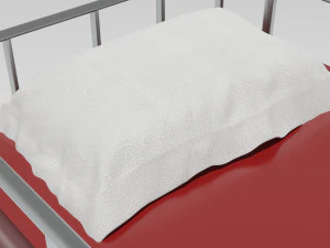 Clinic Service Stretcher 3D Model