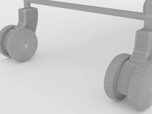 Clinic Service Stretcher 3D Model