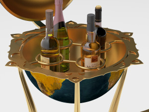 Globe Cart 4K Model 3D