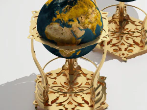 Globe Cart 3D Model