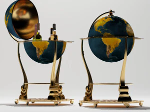 Globe Cart 3D Model