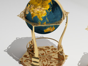 Globe Cart 4K Model 3D