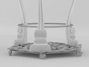 Globe Cart 4K Model 3D