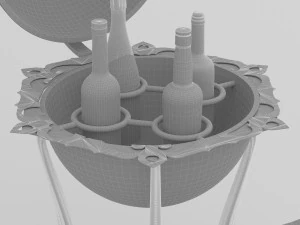 Globe Cart 3D Model