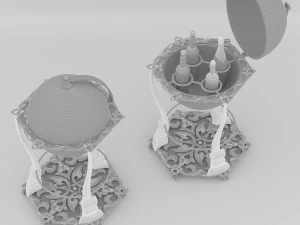 Globe Cart 3D Model