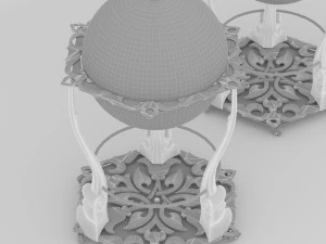 Globe Cart 3D Model