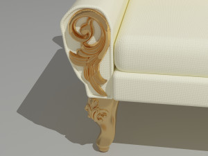 Classic Divan 4K Modèle 3D