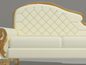 Divano classico 4K Modello 3D