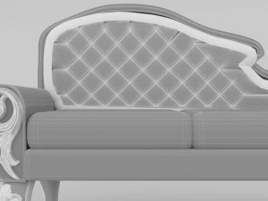 Divano classico 4K Modello 3D