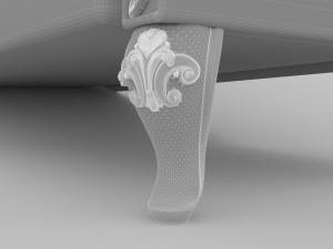 Classic Divan 4K Modèle 3D