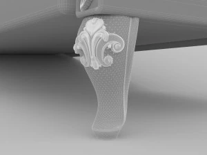 Divano classico 4K Modello 3D